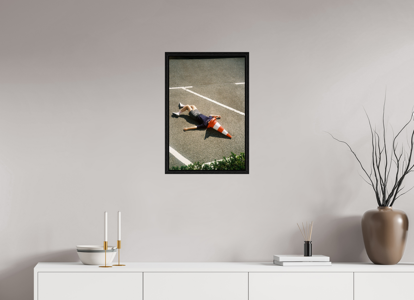 40 x 60 cm, Floater Frame Kegel Tatort