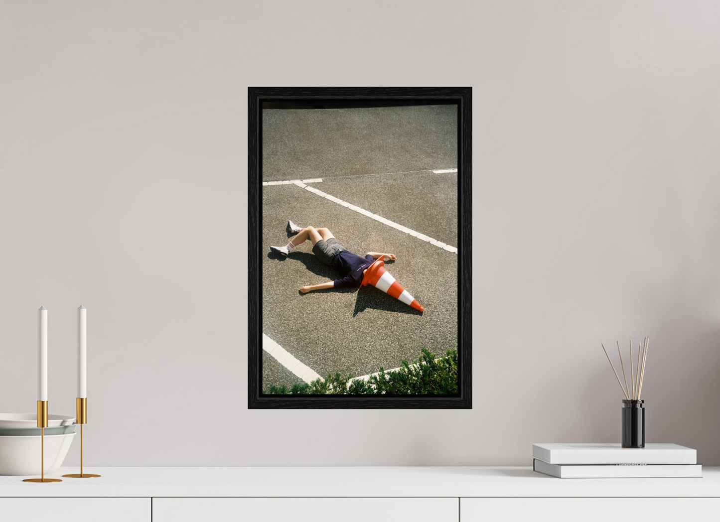 30 x 45 cm, Floater Frame Kegel Tatort